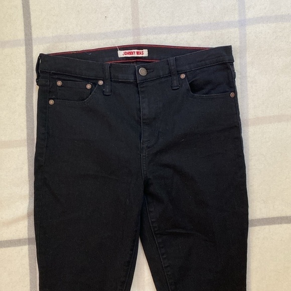 Johnny Was Black Skinny Jean Women’s Size 28 - Picture 4 of 15